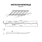 Металлочерепица МЕТАЛЛ ПРОФИЛЬ Монкатта (VALORI-20-Violet-0.5)